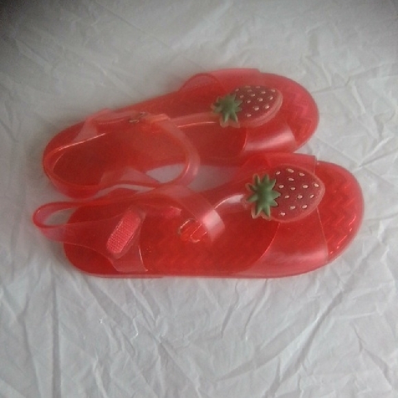Strawberry Kids Jelly Sandals - Red/pink - Picture 4 of 7